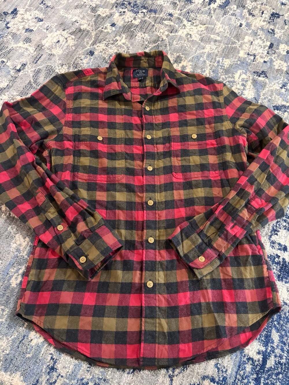 J.Crew Flannel Size M Plaid Long Sleeve Shirt